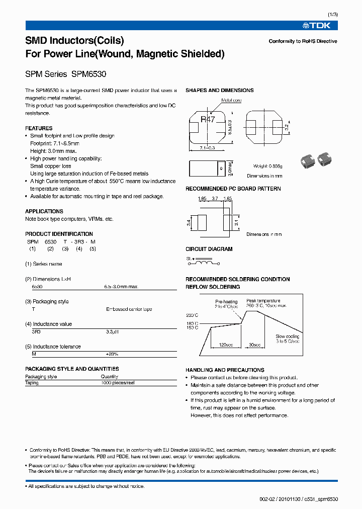 SPM6530T-R47M170_6791367.PDF Datasheet