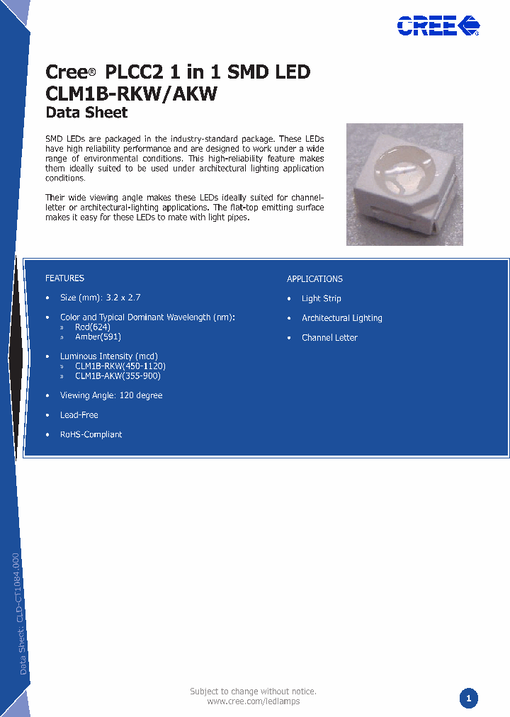 CLM1B-AKW_6945112.PDF Datasheet