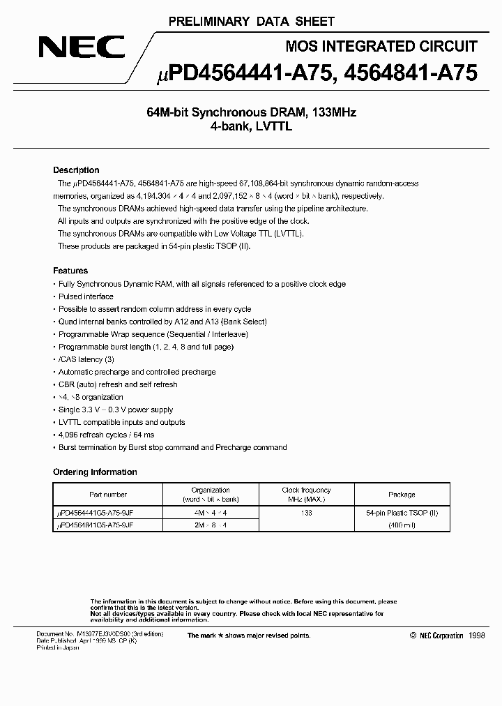 UPD4564441G5-A75-9JF_6793609.PDF Datasheet
