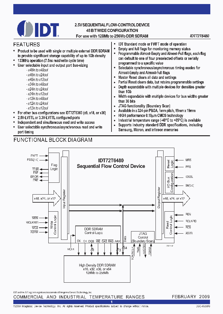 72T6480L10BBI_6793414.PDF Datasheet