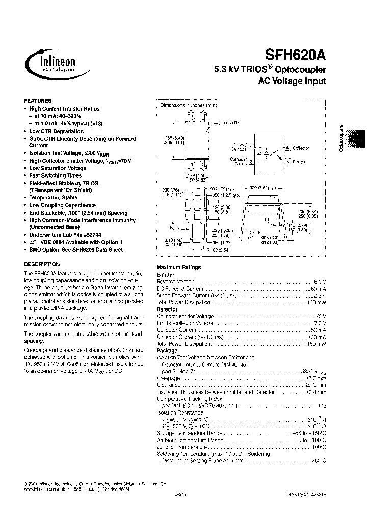 INFINEONTECHNOLOGIESAG-SFH620A-1_6794380.PDF Datasheet