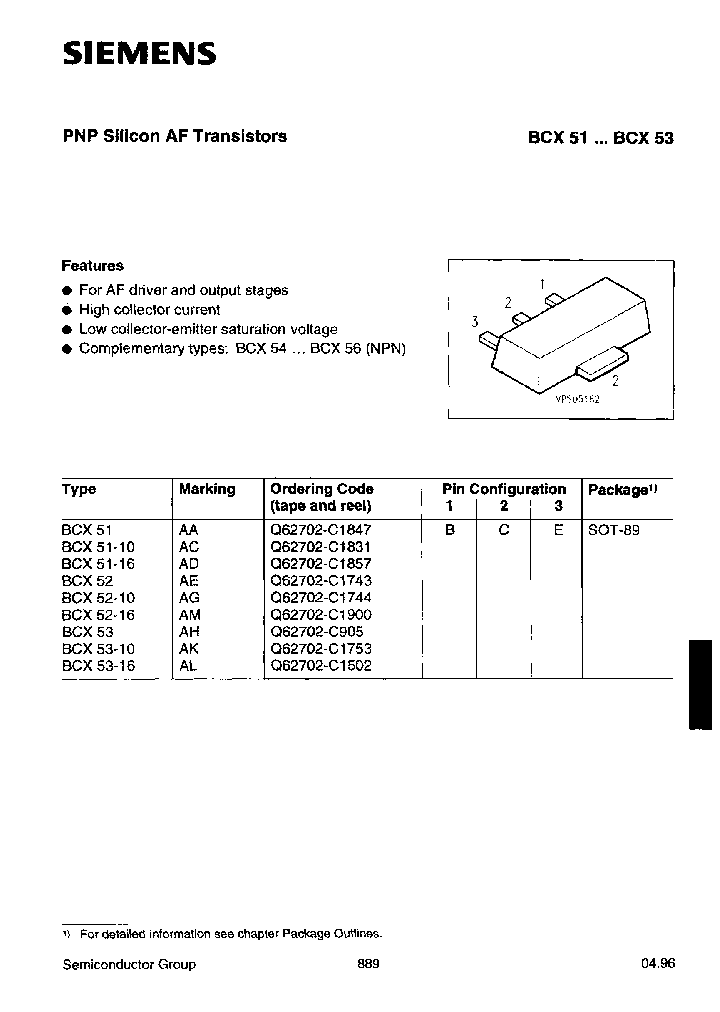 SIEMENSAG-BCX52-16E6433_6796353.PDF Datasheet
