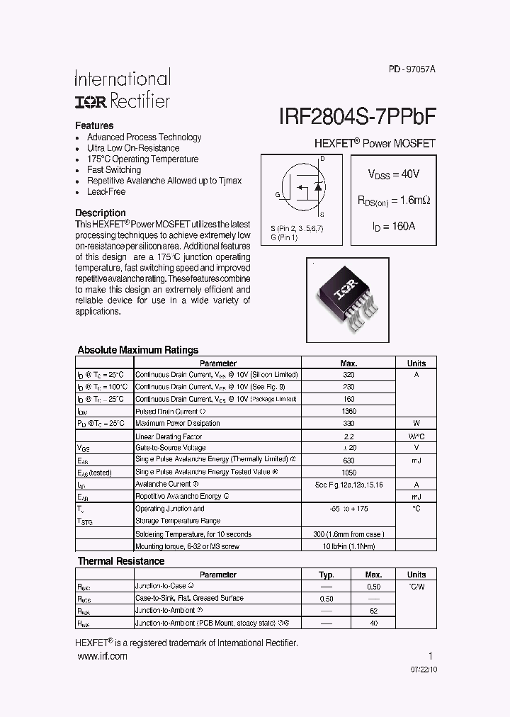 IRF2804S-7PPBF_6796712.PDF Datasheet