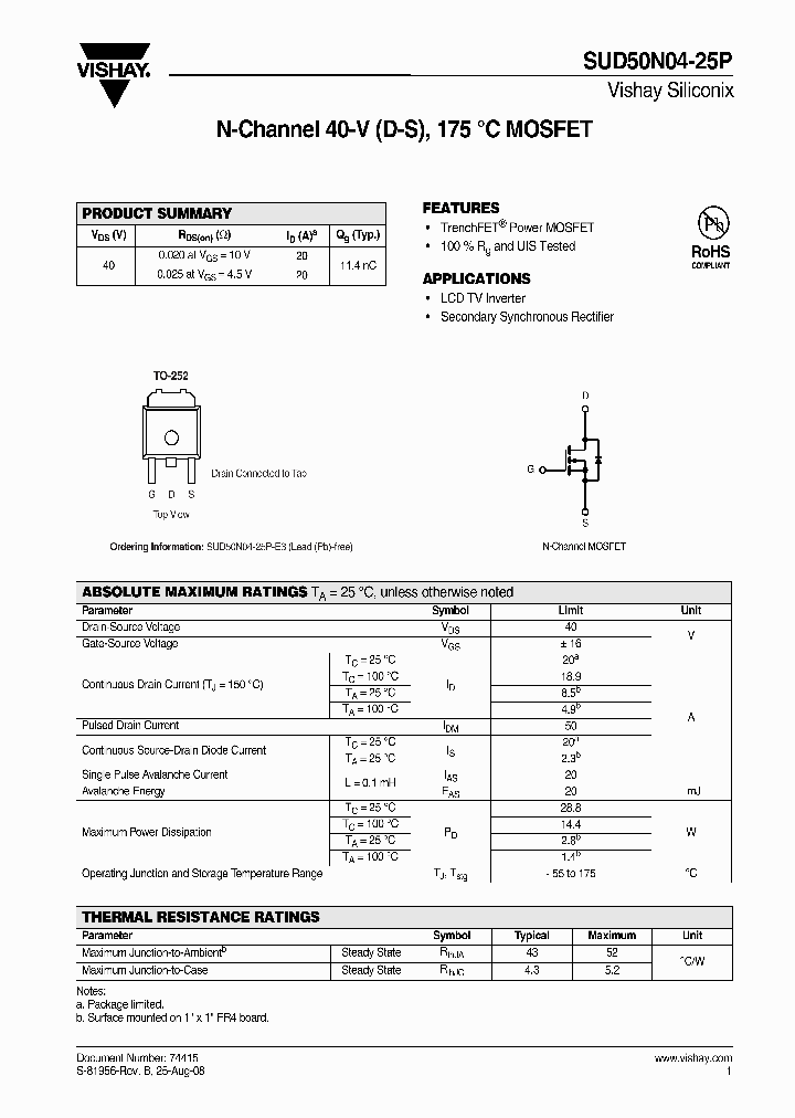 SUD50N04-25P-E3_6794606.PDF Datasheet
