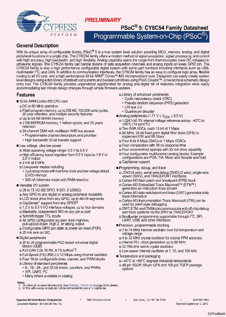 CYPRESSSEMICONDUCTORCORP-CY8C5488PVI-103_6796549.PDF Datasheet