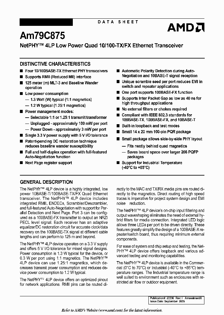 AM79C875KD_6799303.PDF Datasheet