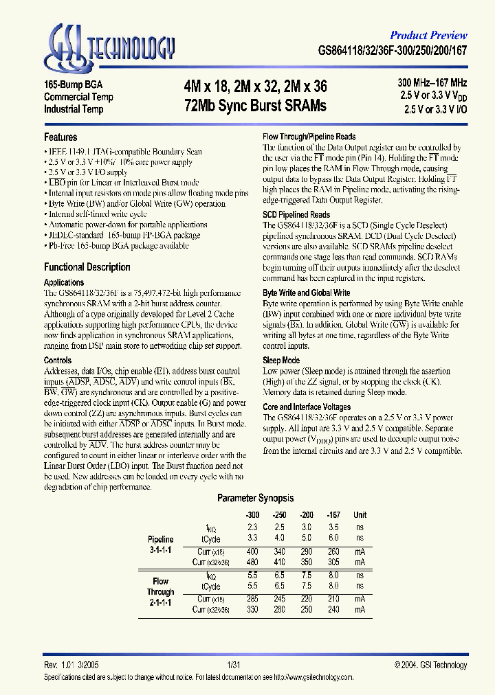 GS864118F-300IT_6799328.PDF Datasheet