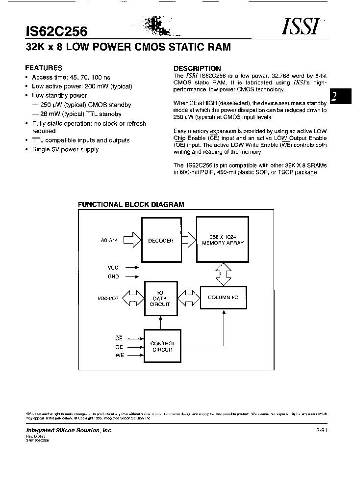 IS62C256-100W_6800500.PDF Datasheet