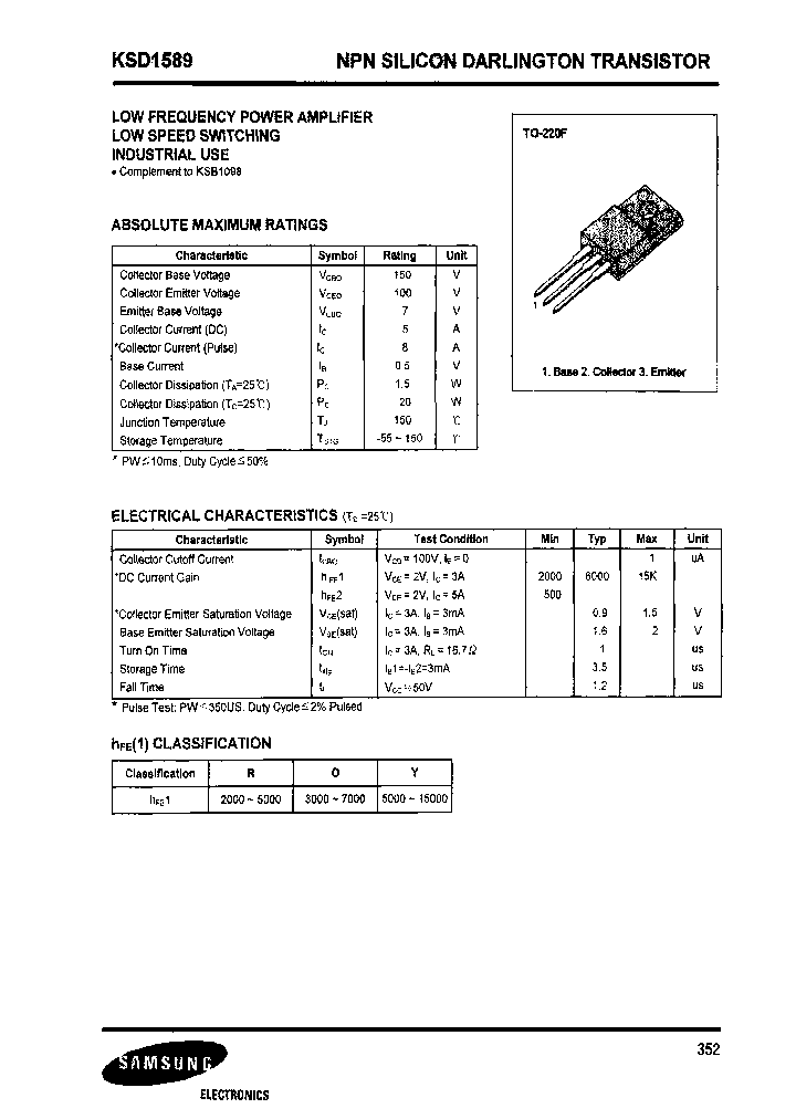 KSD1589-Y_6800615.PDF Datasheet