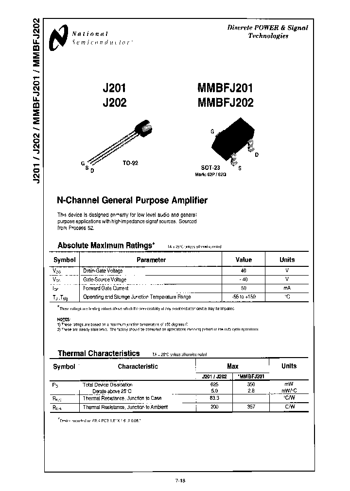 NATIONALSEMICONDUCTORCORP-MMBFJ202D87Z_6802746.PDF Datasheet