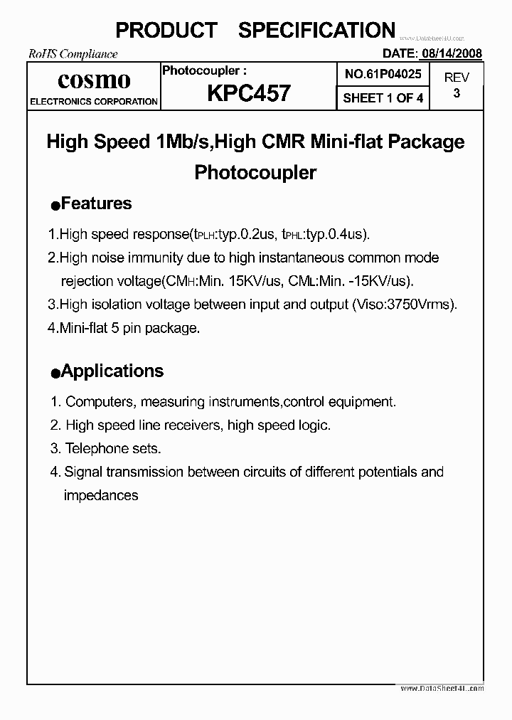 KPC457_6945679.PDF Datasheet