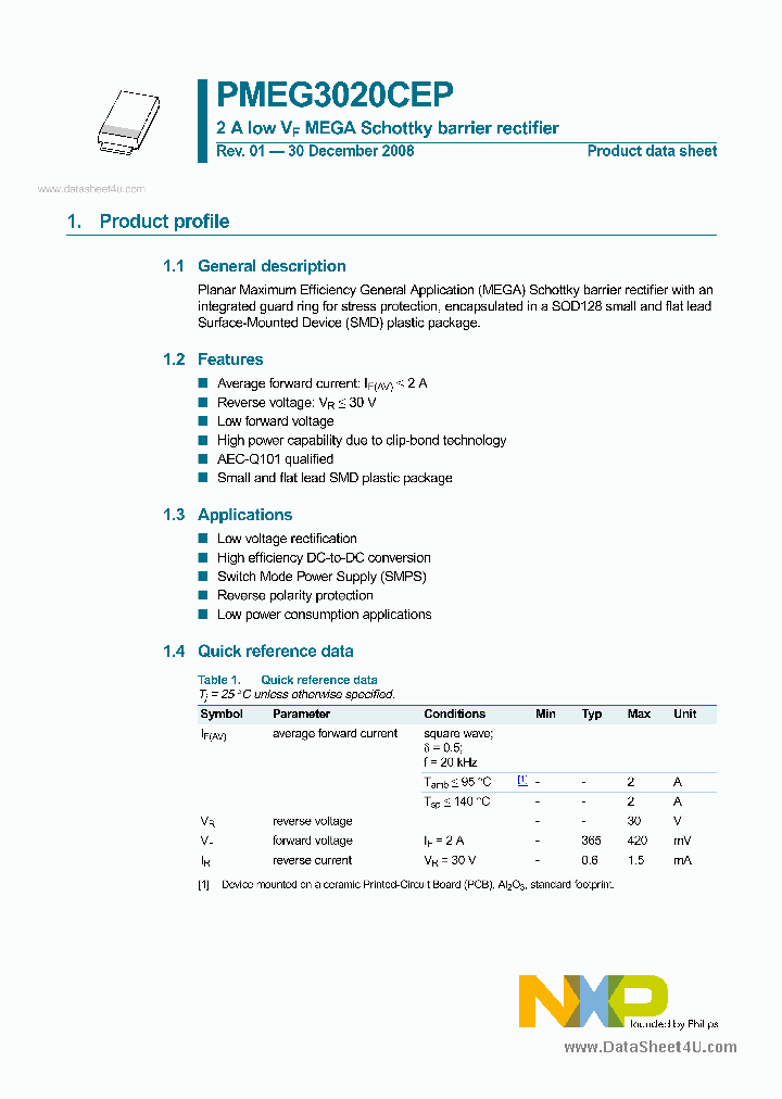 PMEG3020CEP_6945821.PDF Datasheet