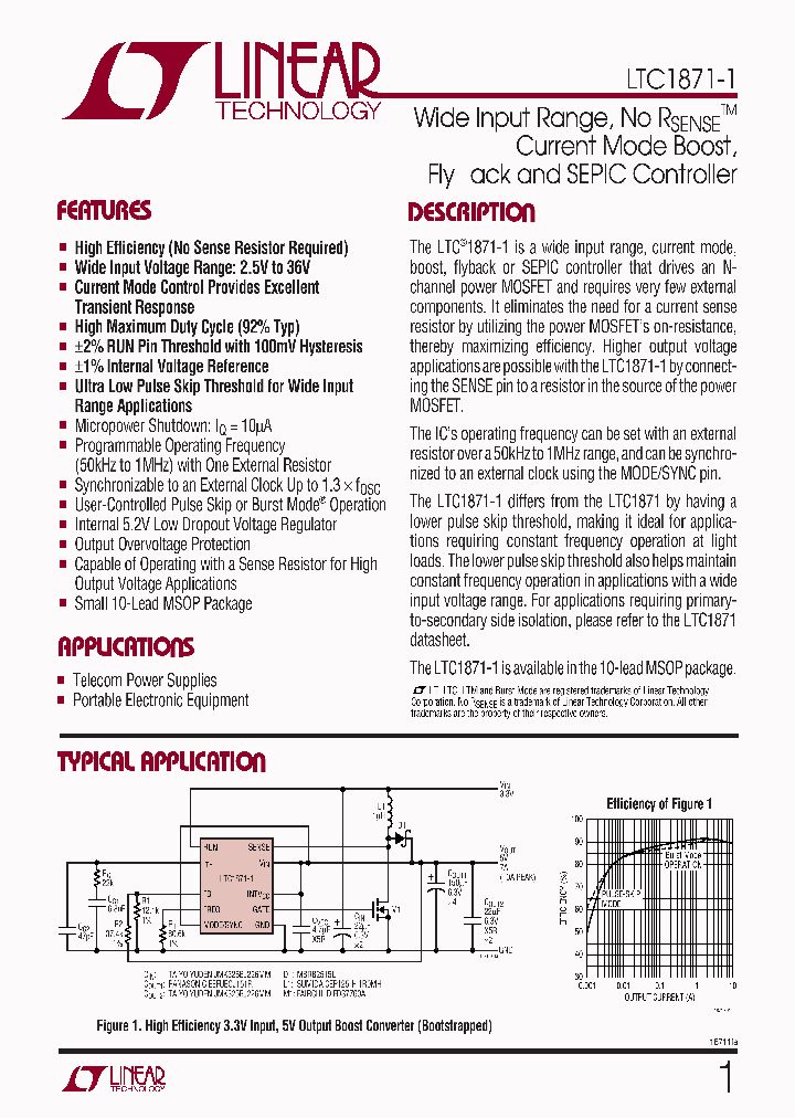 LTC1871IMSPBF-1_6800796.PDF Datasheet