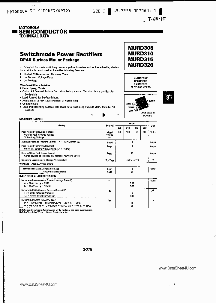 MURD305_6946616.PDF Datasheet