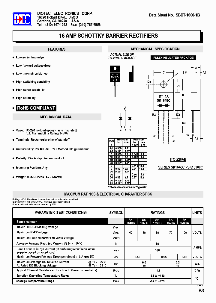 SBDT-1600-1B_6946665.PDF Datasheet