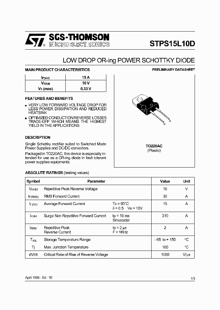 -STPS15L10D_6802398.PDF Datasheet