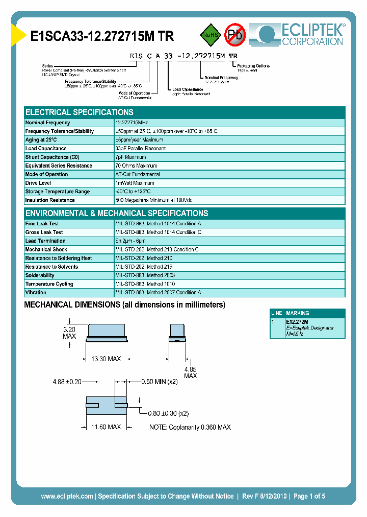 E1SCA33-12272715MTR_6808703.PDF Datasheet