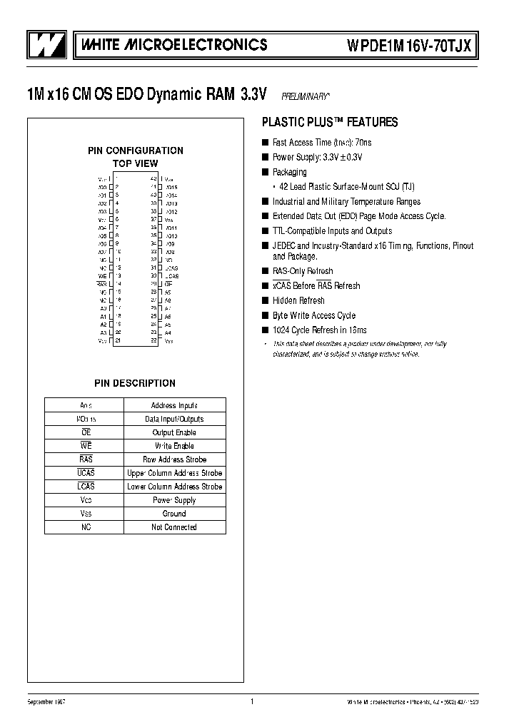 WPDE1M16VC-70TJI_6810622.PDF Datasheet
