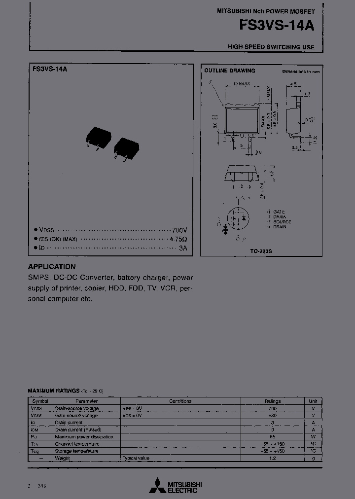 FS3VS-14A-T1_6810288.PDF Datasheet
