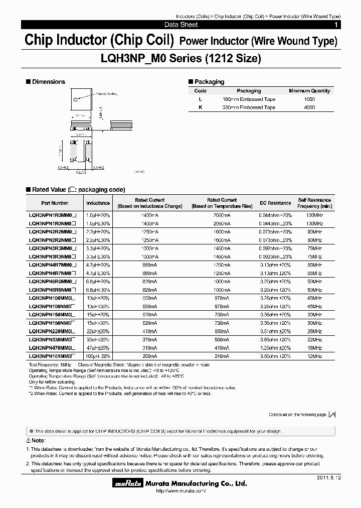 LQH3NLN330MM0L_6947810.PDF Datasheet