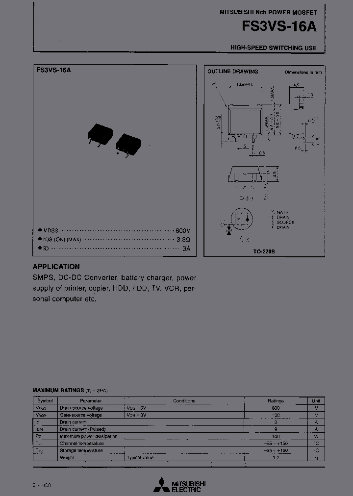 FS3VS-16A-T1_6810290.PDF Datasheet