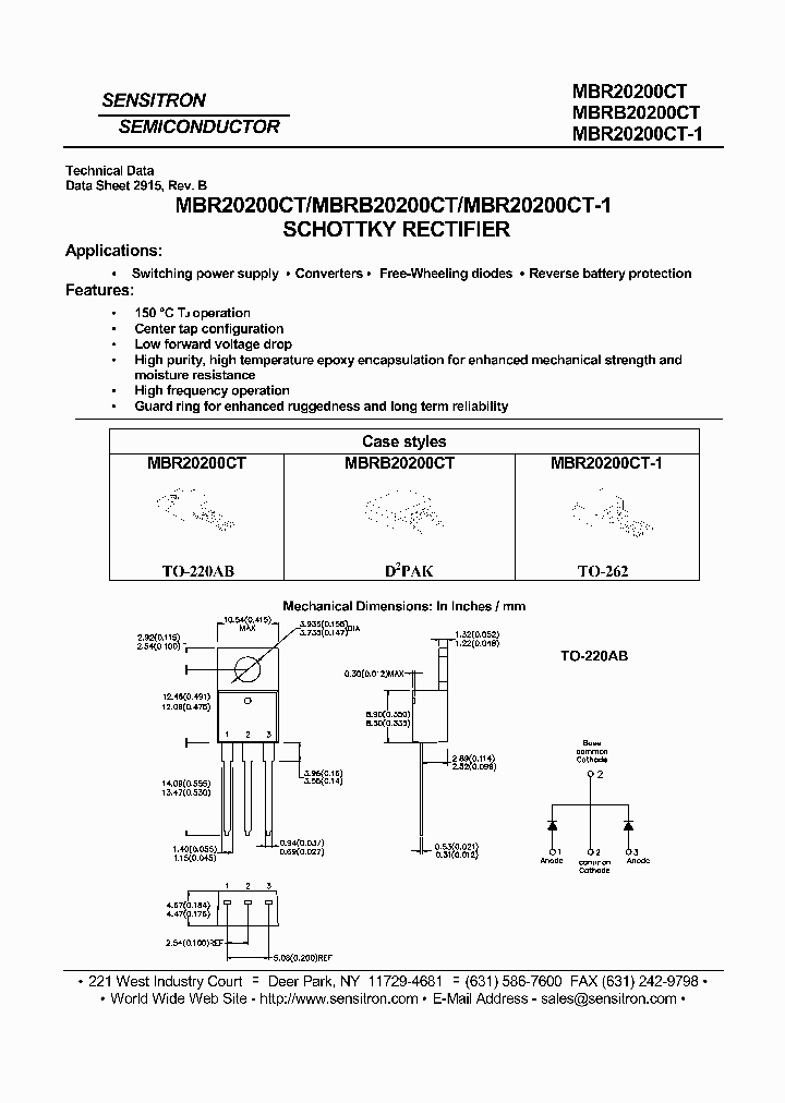 MBRB20200CT_6811888.PDF Datasheet