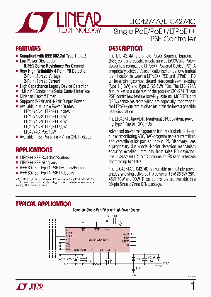 LTC4274CIUHFPBF_6805433.PDF Datasheet