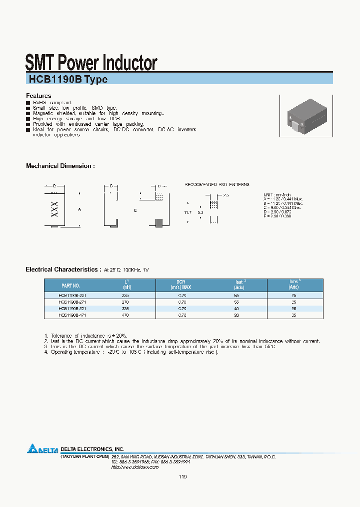 HCB1190B-471_6811747.PDF Datasheet