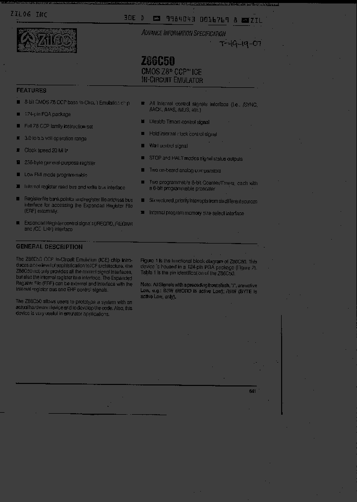 Z86C50-20GSE_6809121.PDF Datasheet