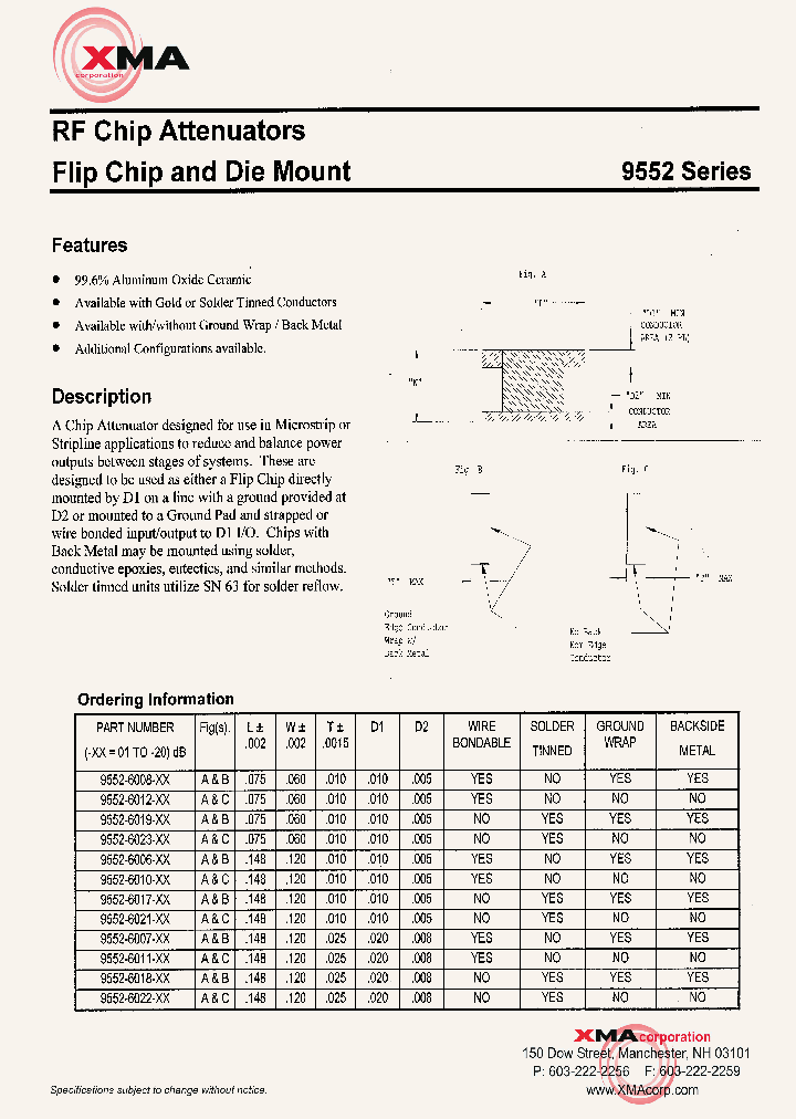XMACORP-9552-6018-11_6813373.PDF Datasheet