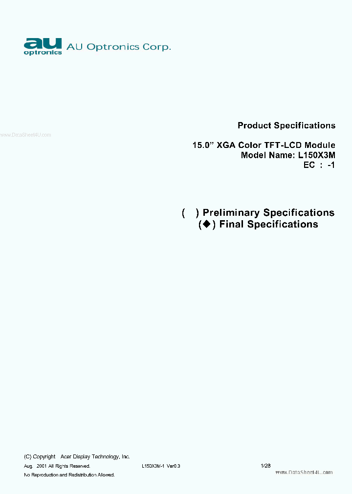 L150X3M_6948361.PDF Datasheet