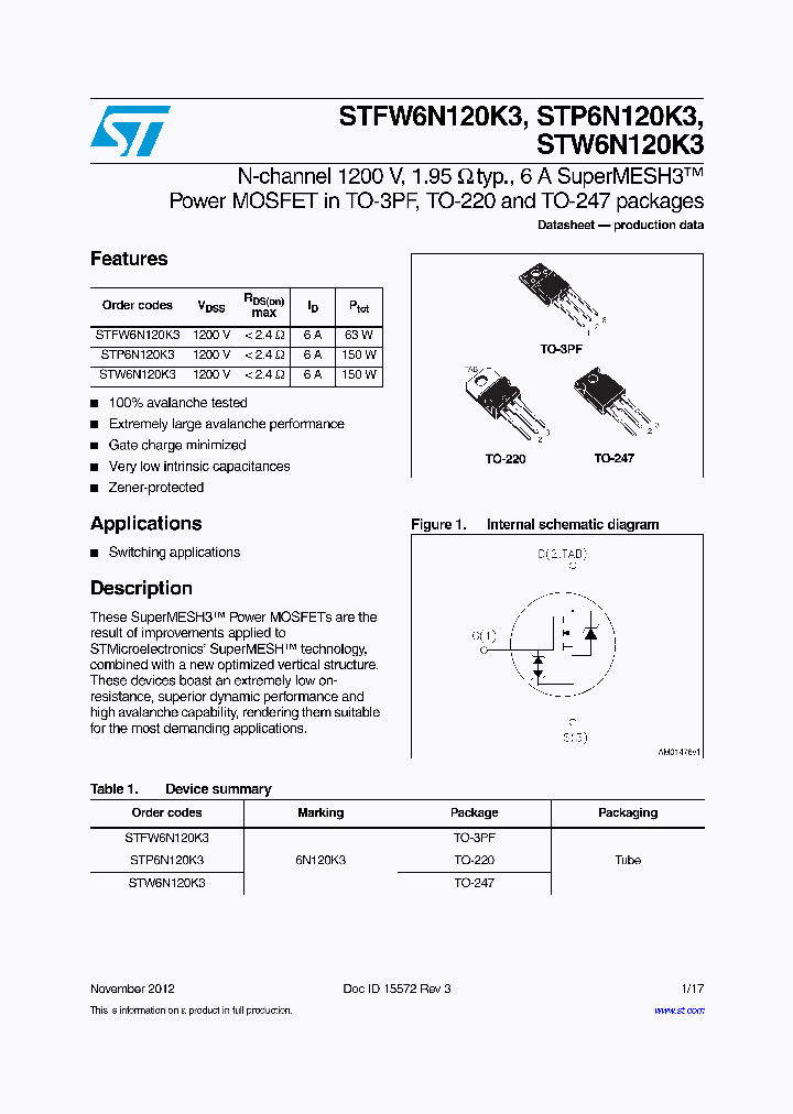 STP6N120K3_6948405.PDF Datasheet