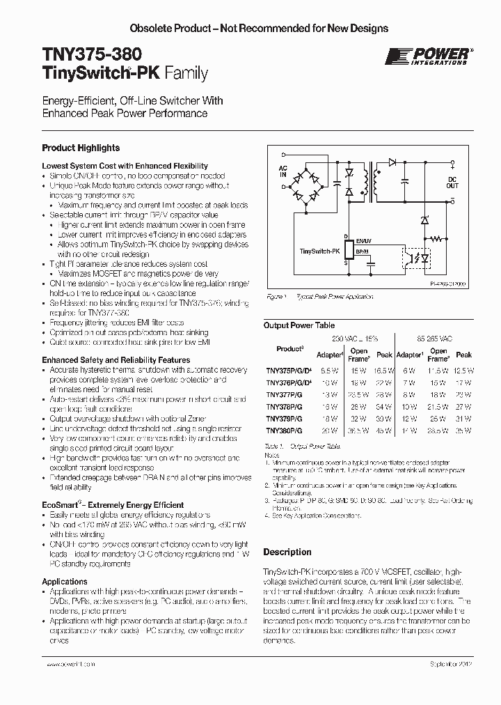 TNY375P_6948647.PDF Datasheet