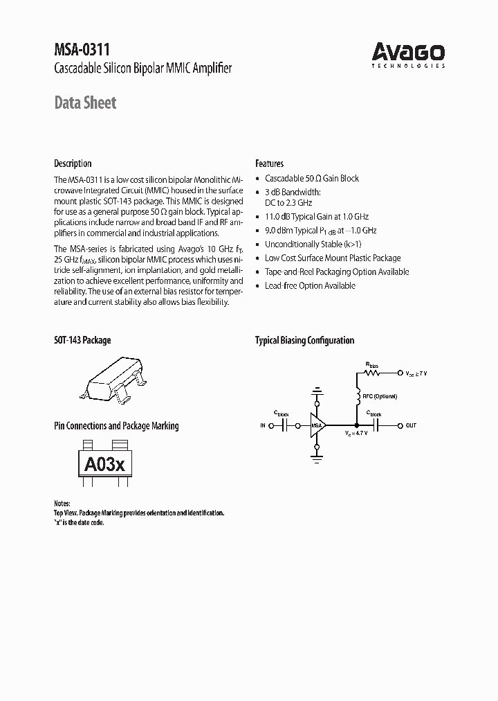 MSA-0311-BLKG_6816739.PDF Datasheet