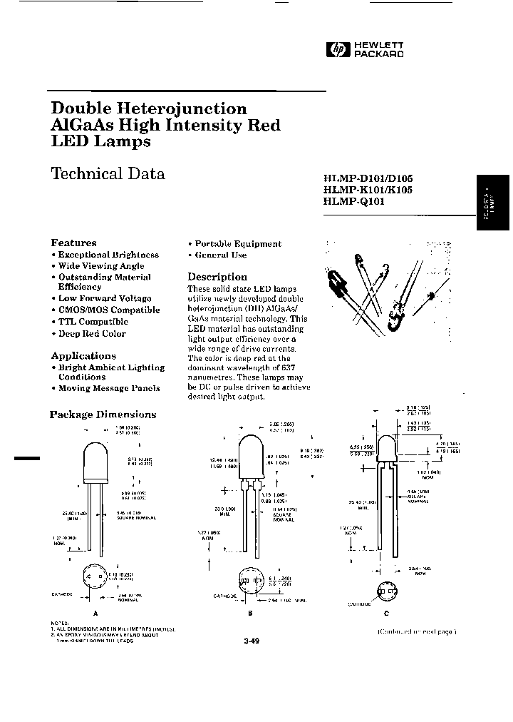 HLMP-D105-OPTION-100_6815317.PDF Datasheet