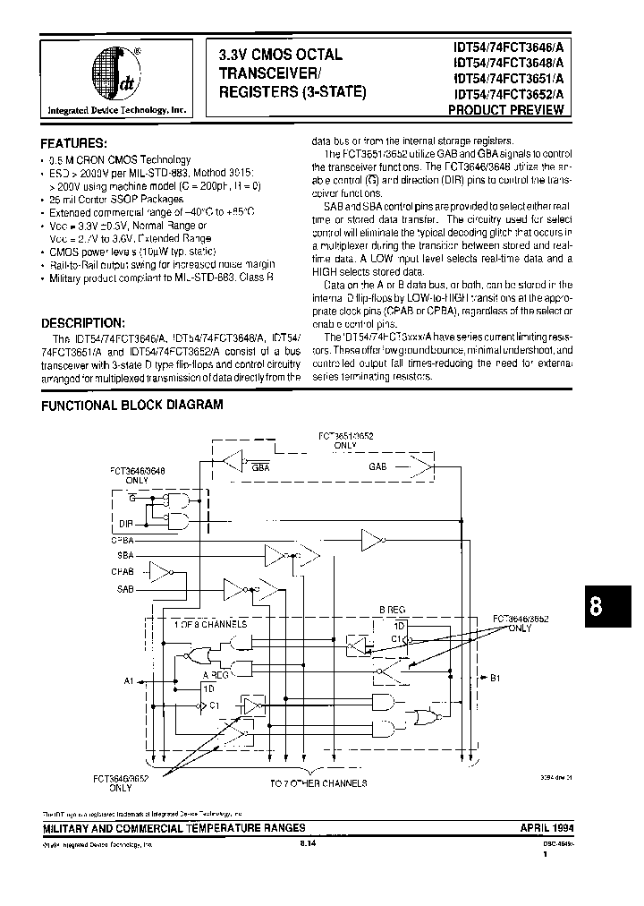 IDT54FCT3651ADB_6819345.PDF Datasheet