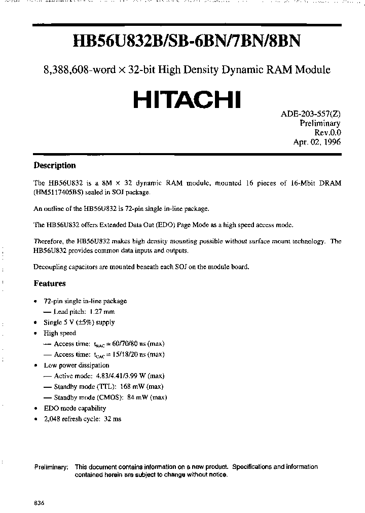 HB56U832B-6BN_6819722.PDF Datasheet