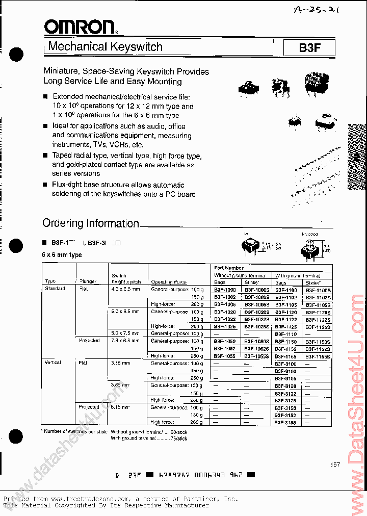 B3F-6050_6949267.PDF Datasheet