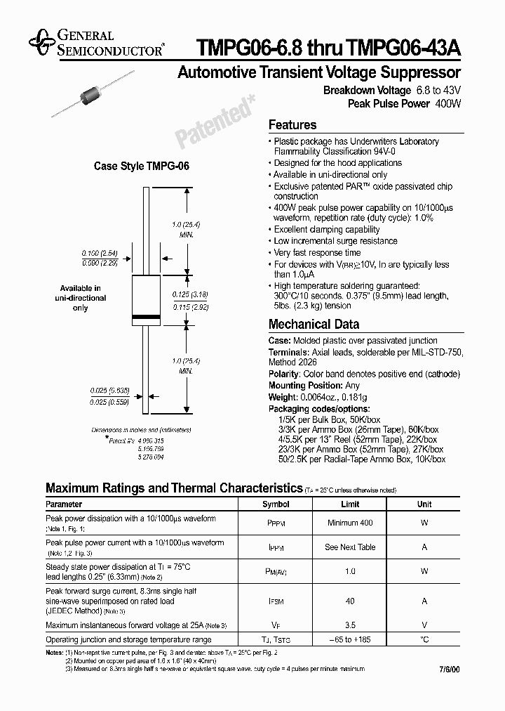 TMPG06-15A-4_6820707.PDF Datasheet