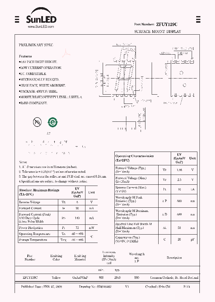 ZFUY129C_6949330.PDF Datasheet