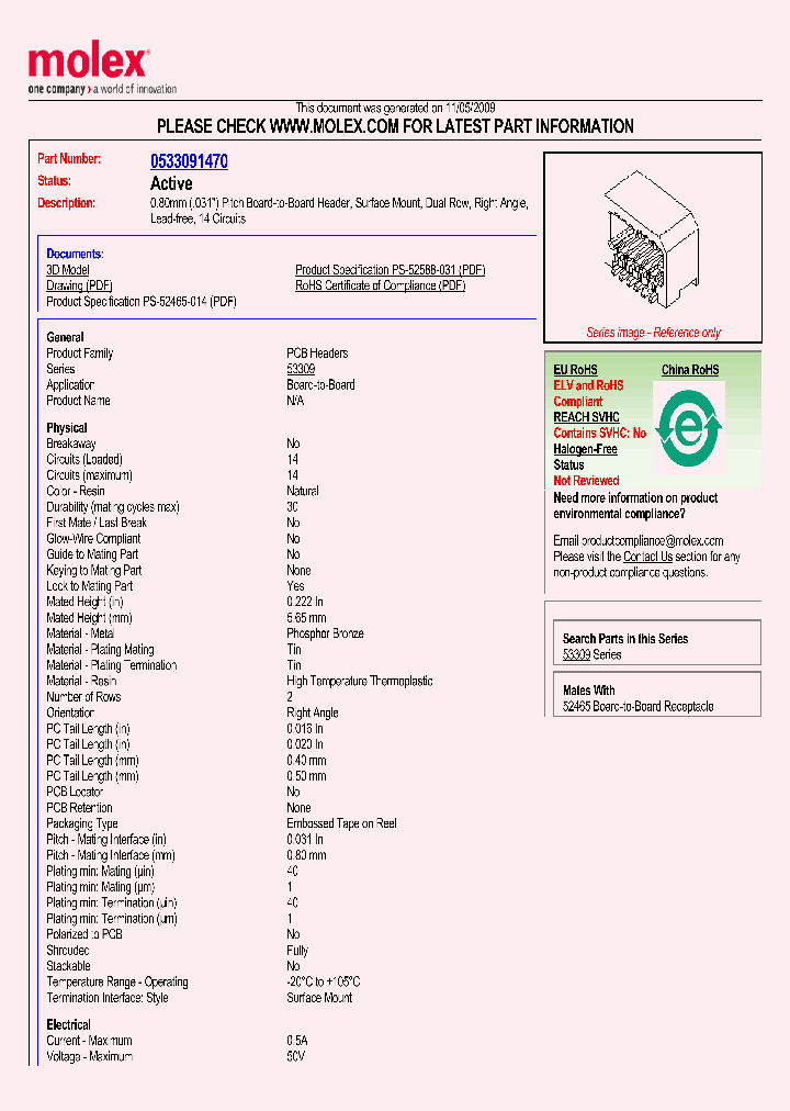 MOLEXINC-0533091470_6823190.PDF Datasheet