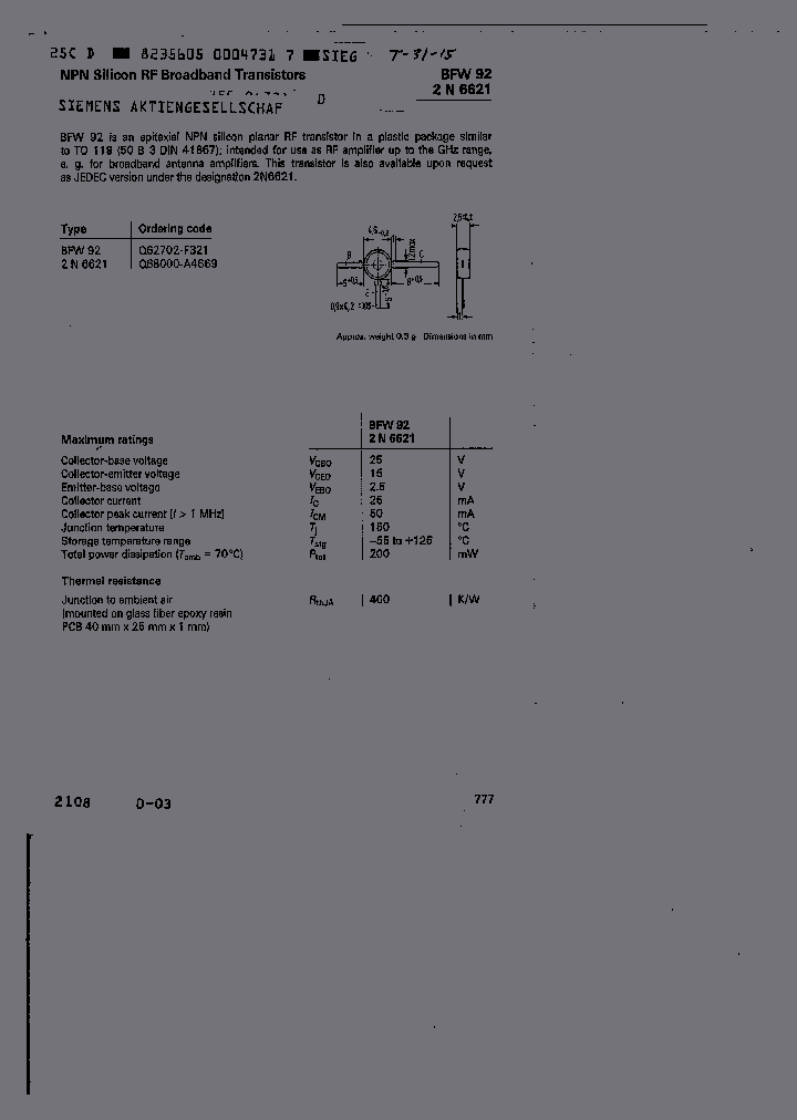 SIEMENSAG-Q62702-F321_6821397.PDF Datasheet
