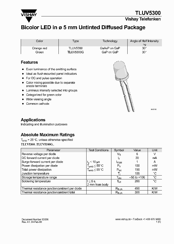 TLUV5300G_6823791.PDF Datasheet