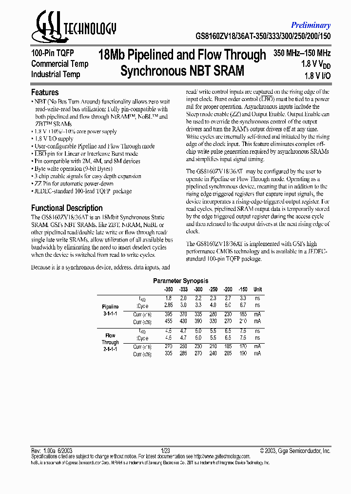 GS8160ZV18AT-333I_6823898.PDF Datasheet