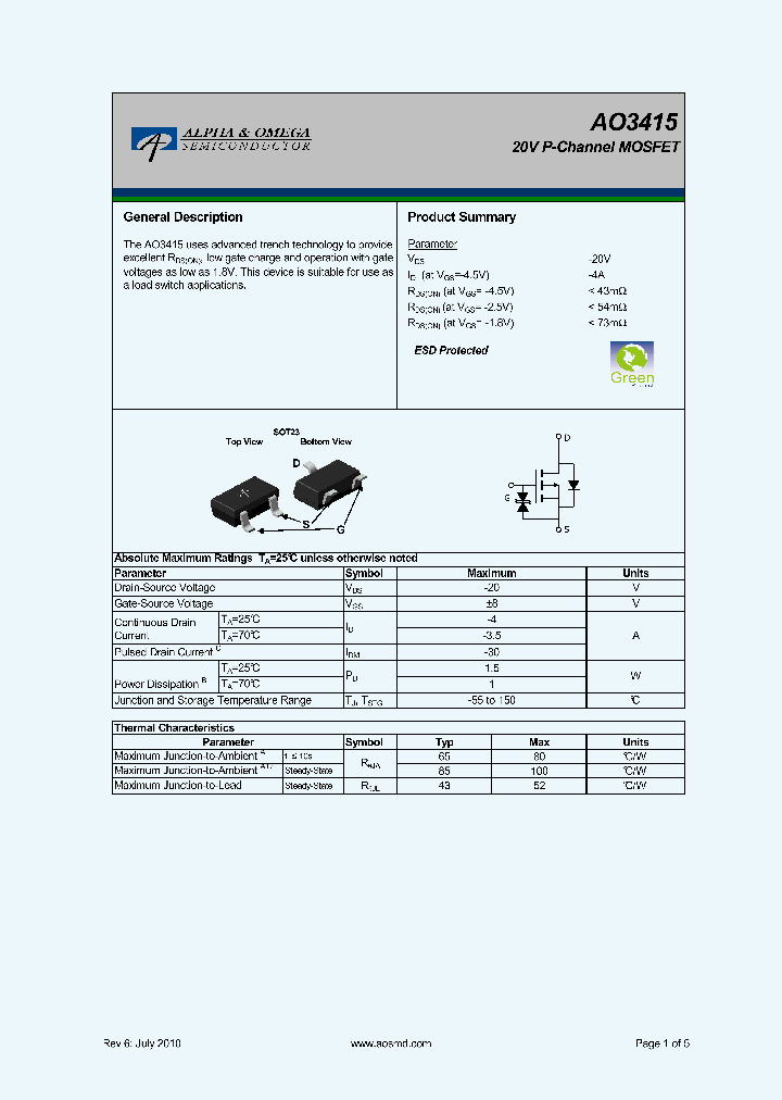 AO3415_6824060.PDF Datasheet