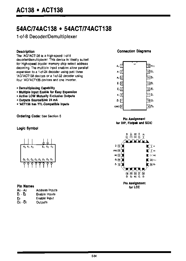 74ACT138FCXR_6825069.PDF Datasheet