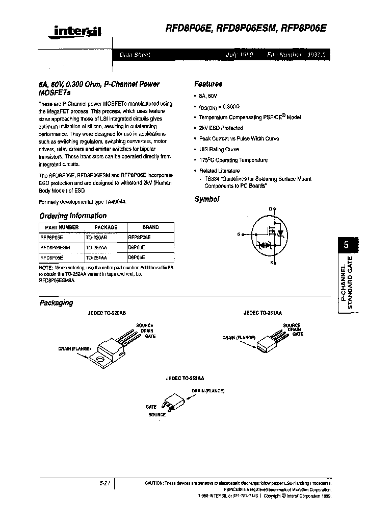 INTERSILCORP-RFD8P06ESM9A_6826577.PDF Datasheet