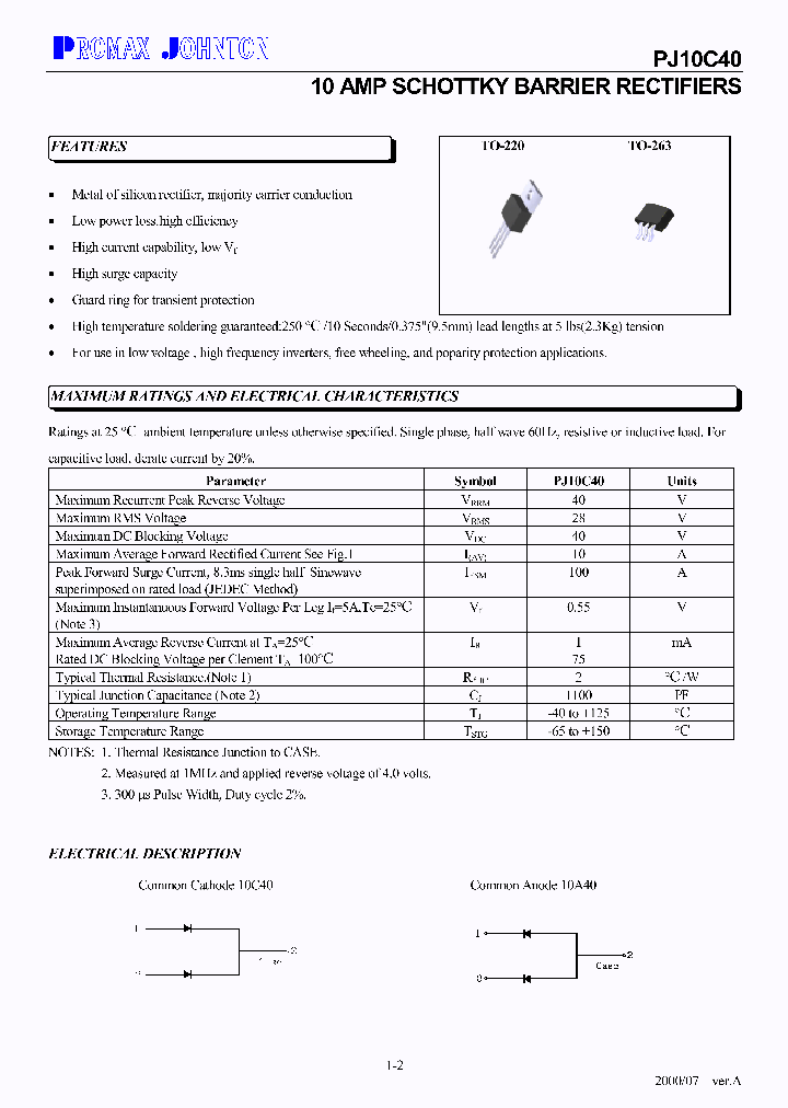 PJ10A40M_6828046.PDF Datasheet