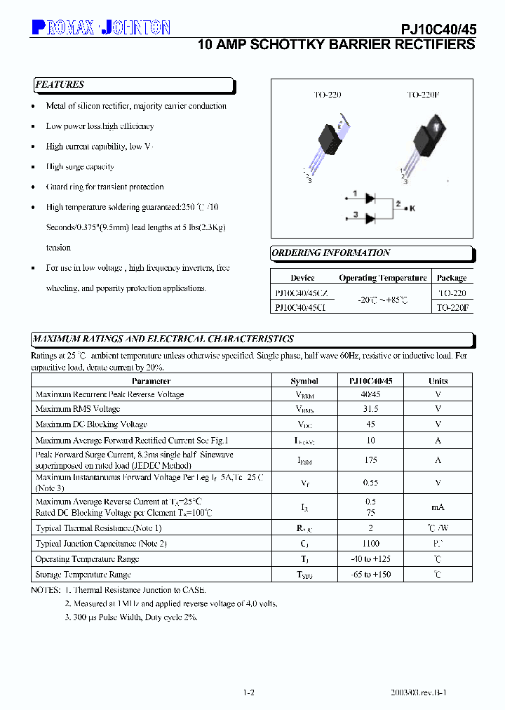 PJ10C40CI_6828050.PDF Datasheet