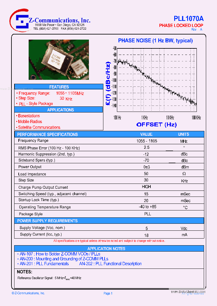 PLL1070A_6949678.PDF Datasheet